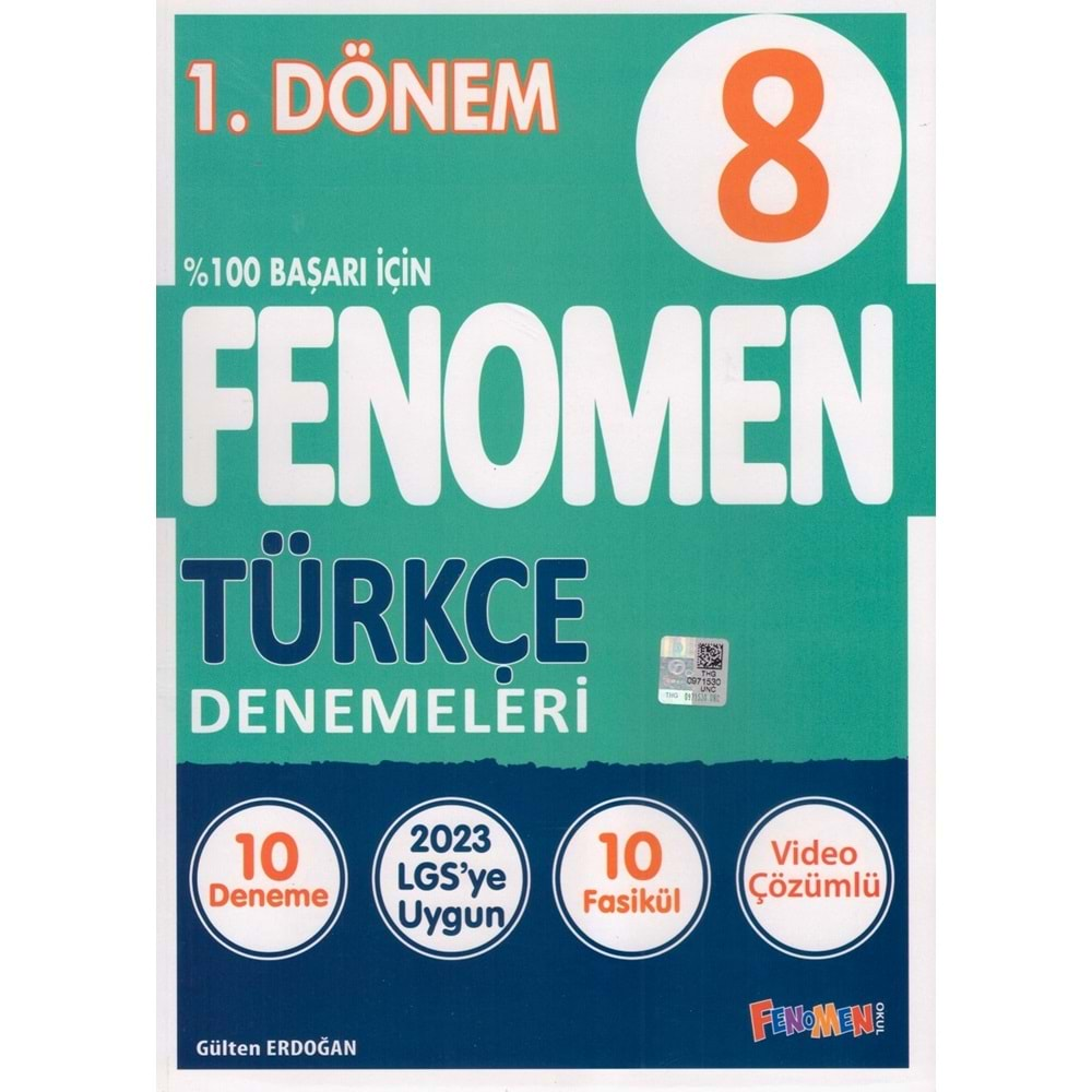 FENOMEN 8.SINIF 1. DÖNEM TÜRKÇE DENEMELERİ