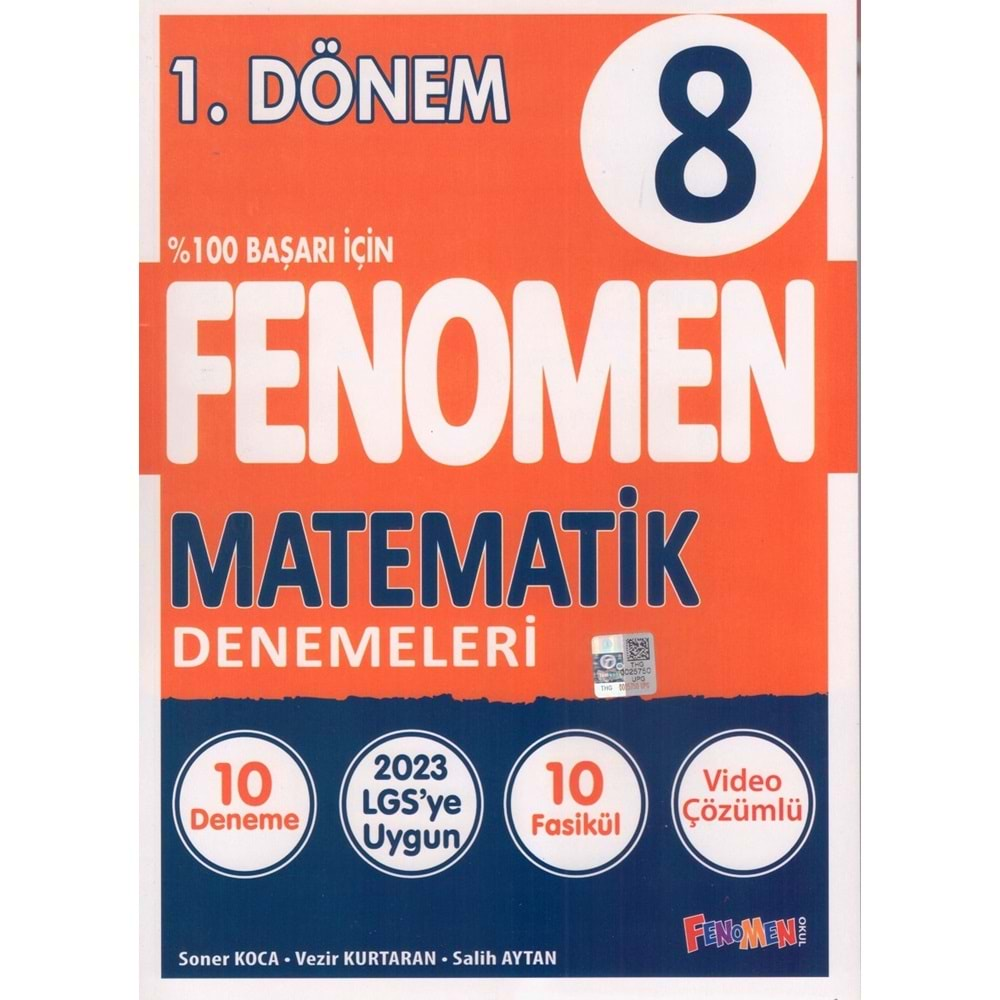 FENOMEN 8.SINIF 1. DÖNEM MATEMATİK DENEMELERİ