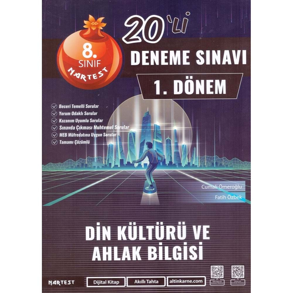 NARTEST 8.SINIF 1. DÖNEM DİN KÜLTÜRÜ 20 Lİ DENEME