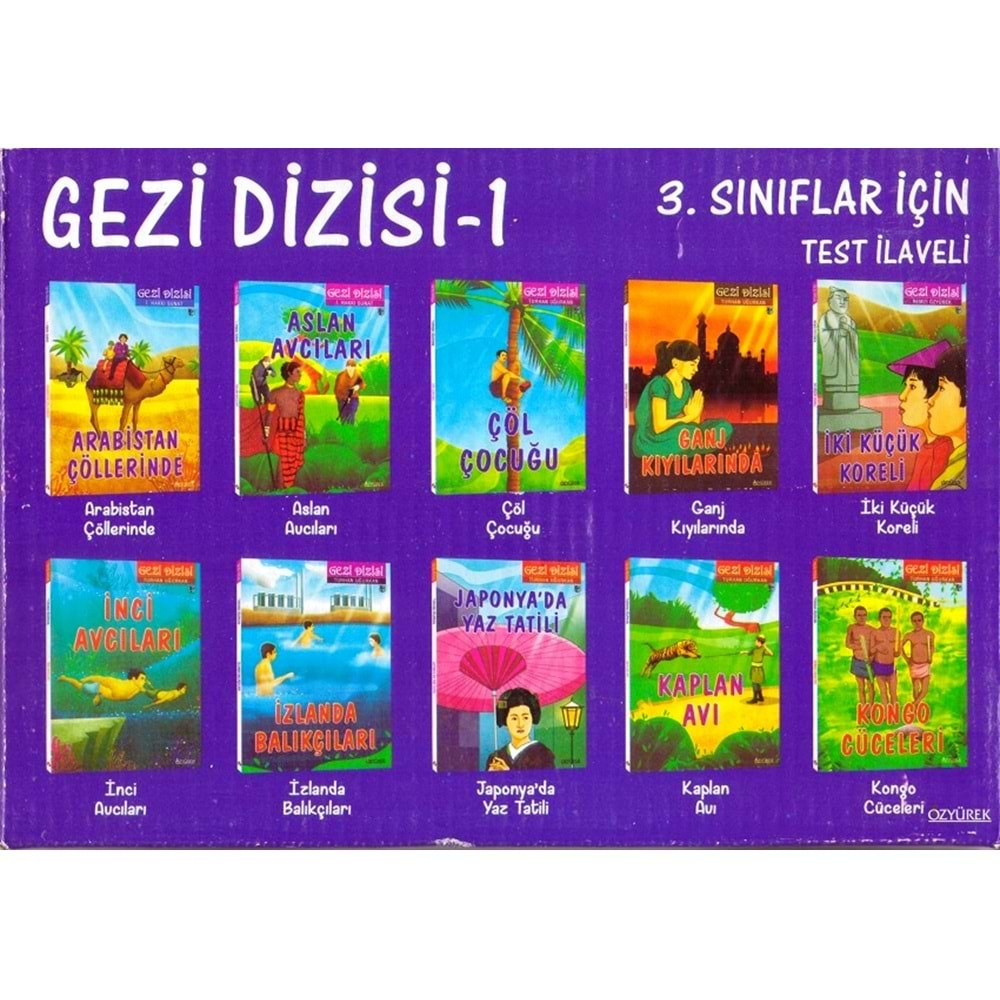 ÖZYÜREK GEZİ DİZİSİ-1 3. SINIF ( 10 KİTAP )