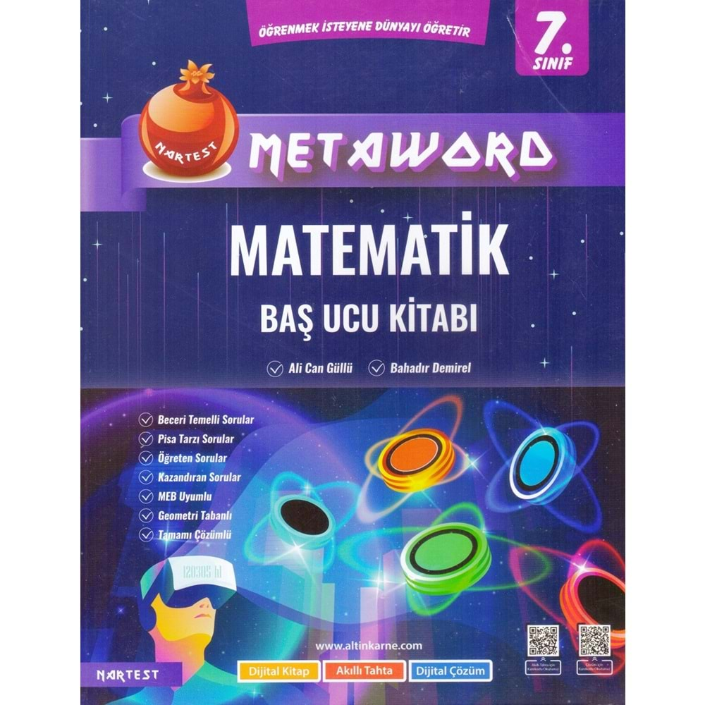 NARTEST 7.SINIF MATEMATİK METAWORD BAŞ UCU KİTABI