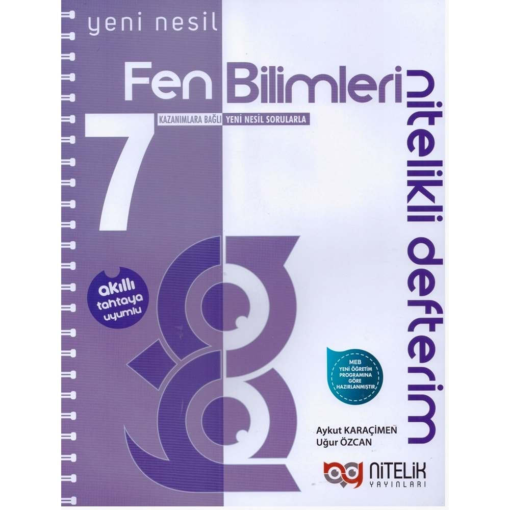 NİTELİK 7.SINIF FEN BİLİMLERİ NİTELİKLİ DEFTERİM