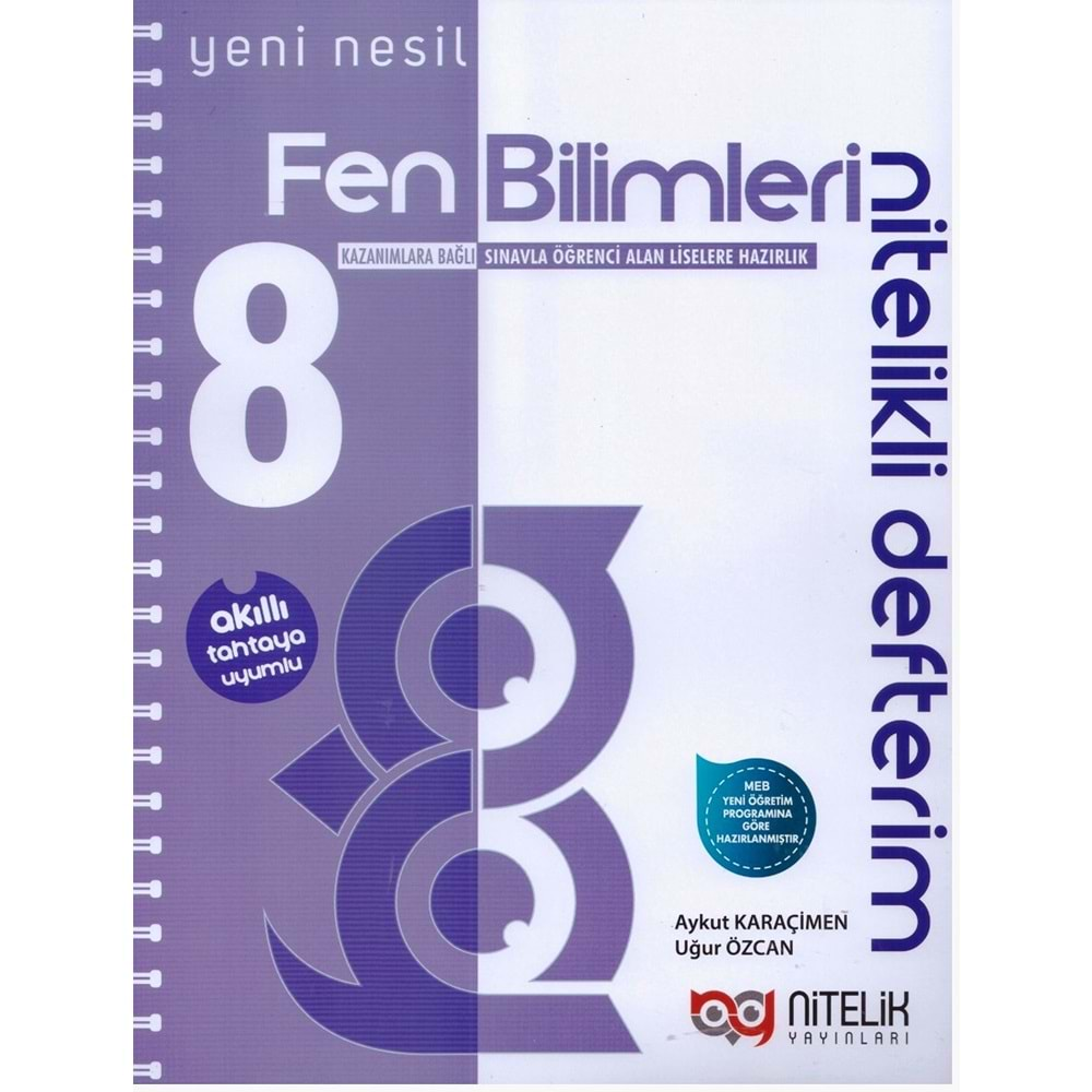 NİTELİK 8.SINIF FEN BİLİMLERİ NİTELİKLİ DEFTERİM