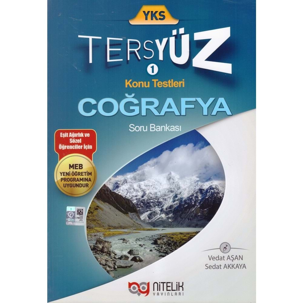 NİTELİK YKS COĞRAFYA TERSYÜZ SORU BANKASI