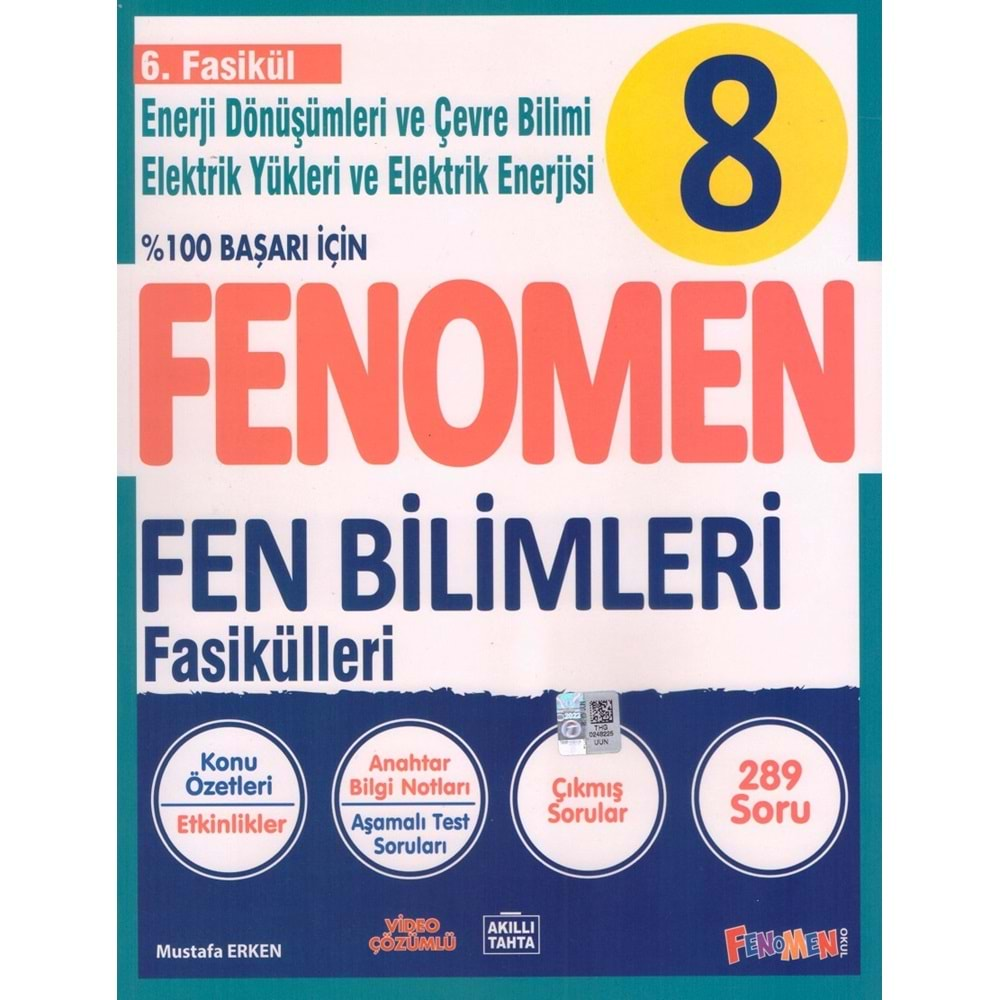 FENOMEN 8.SINIF FEN BİLİMLERİ 6.FASİKÜL ( ENERJİ DÖNÜŞÜMLERİ )