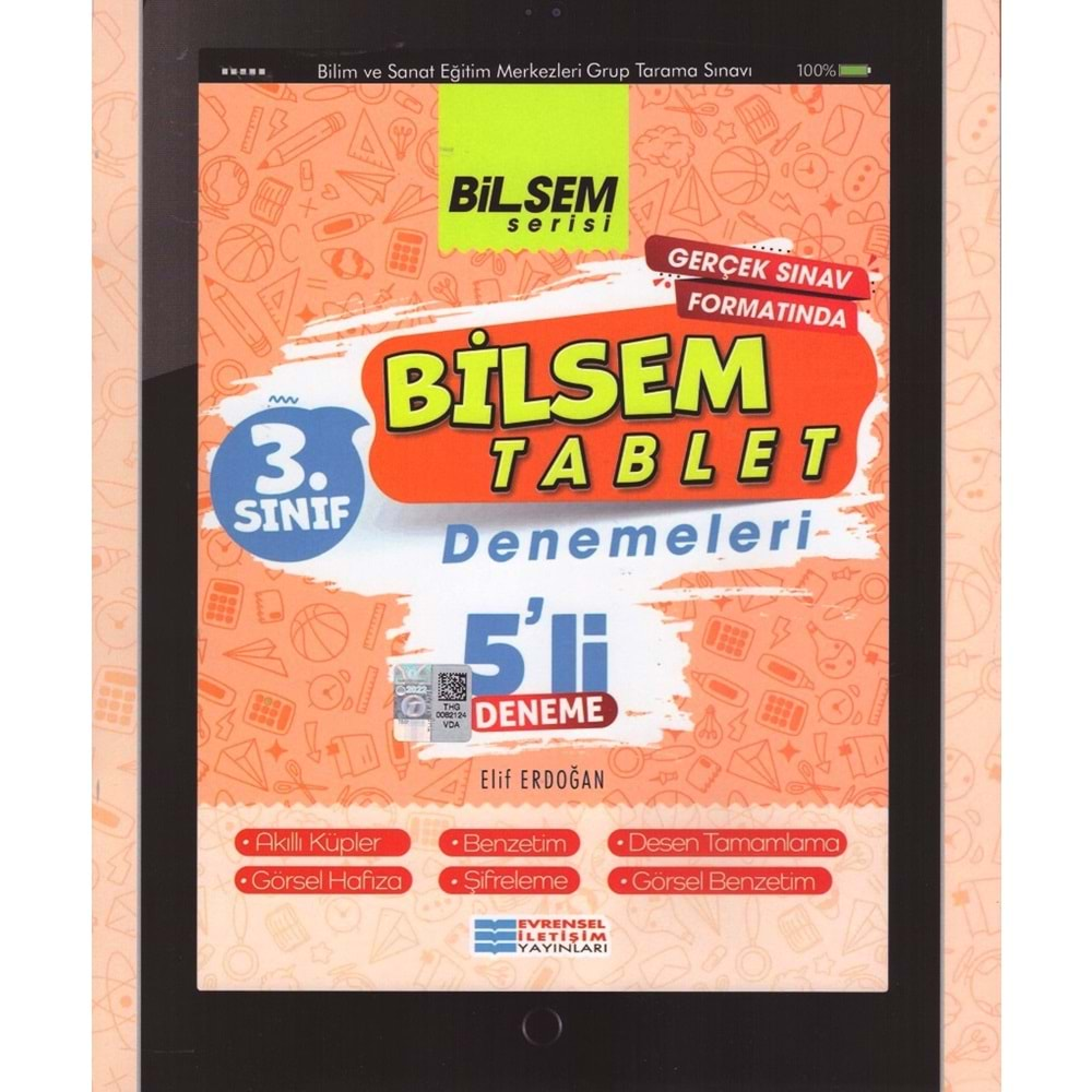 EVRENSEL 3.SINIF BİLSEM TABLET 5 Lİ DENEME