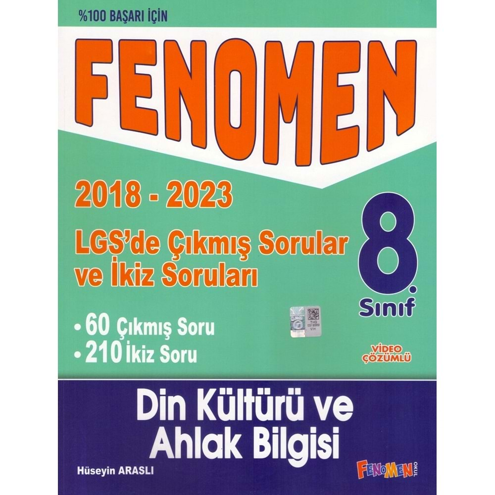 FENOMEN 8.SINIF LGS DİN KÜL. ÇIKMIŞ SORULAR