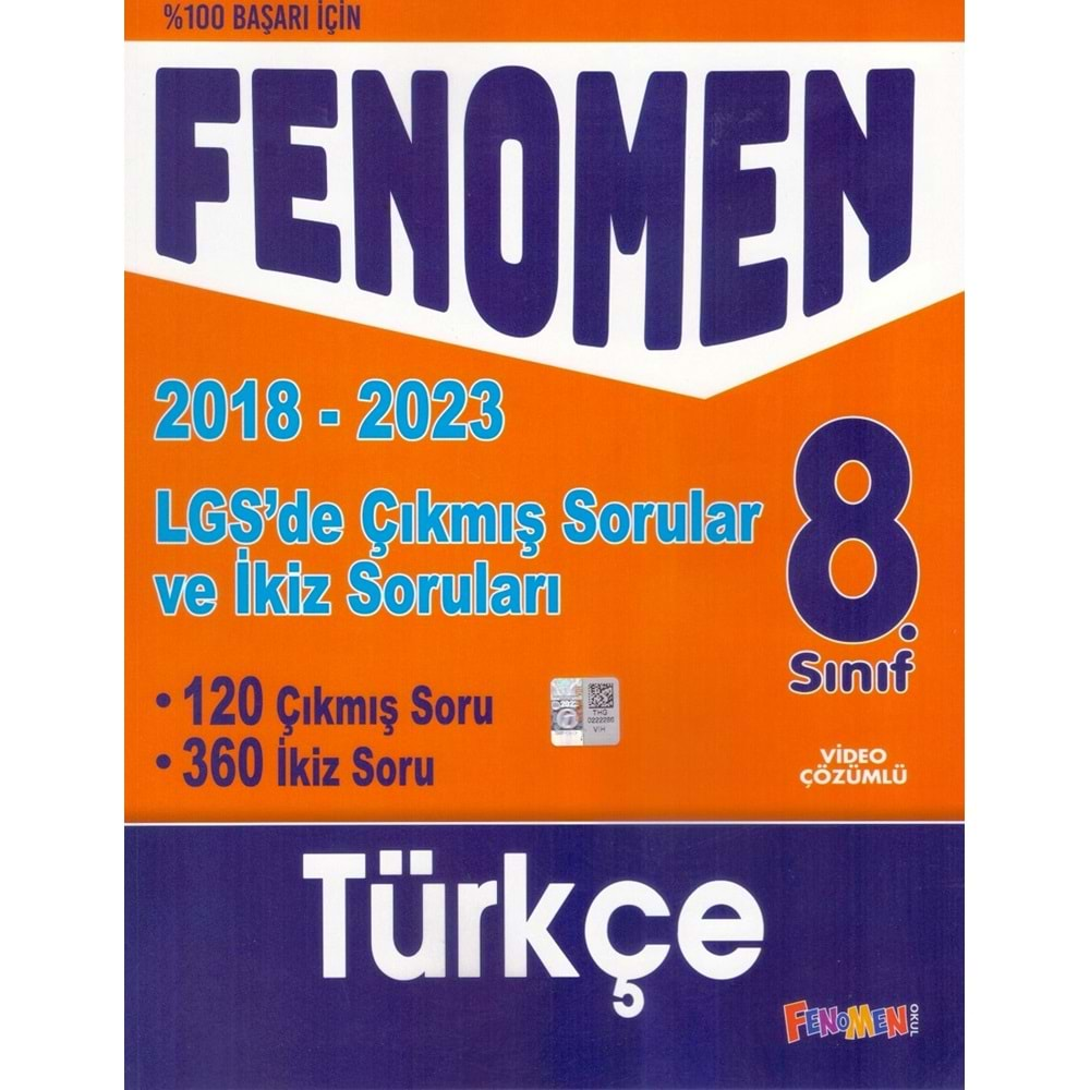 FENOMEN 8.SINIF LGS TÜRKÇE ÇIKMIŞ SORULAR