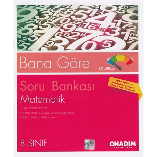 ONADIM 8.SINIF BANA GÖRE MATEMATİK SORU BANKASI