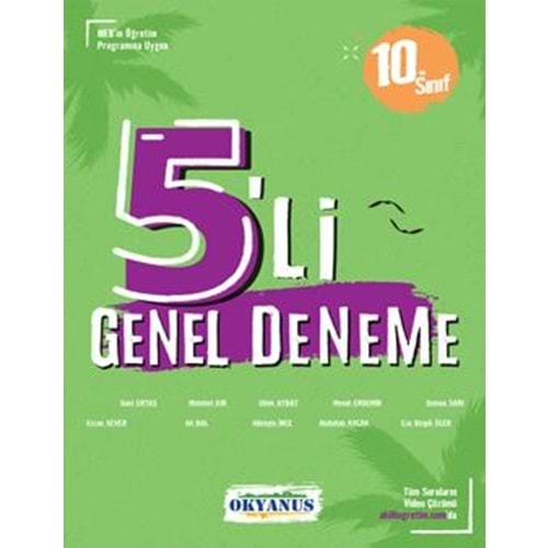 OKYANUS 10.SINIF 5 Lİ GENEL DENEME