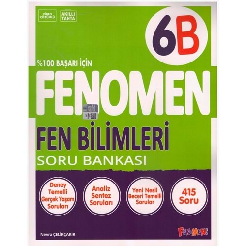 FENOMEN 6.SINIF FEN BİLİMLERİ SORU BANKASI - B