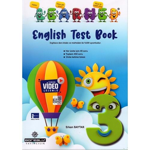 BOREALIS 3.SINIF LEARNED ENGLISH TEST BOOK