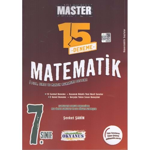 OKYANUS 7.SINIF MASTER MATEMATİK 15 DENEME
