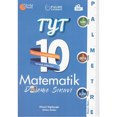 PALME TYT MATEMATİK 10 DENEME PALMETRE VİDEO ÇÖZÜMLÜ