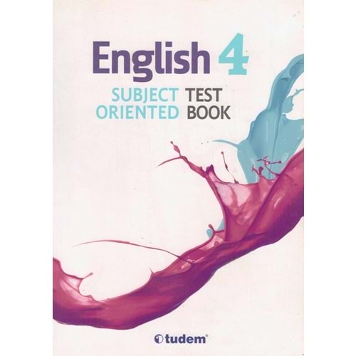 TUDEM 4.SINIF ENGLISH SUBJECT-TEST BOOK