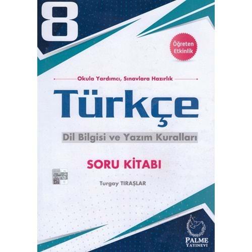 PALME 8.SINIF TÜRKÇE DİLBİLGİSİ VE YAZIM KURALLARI SORU KİTABI