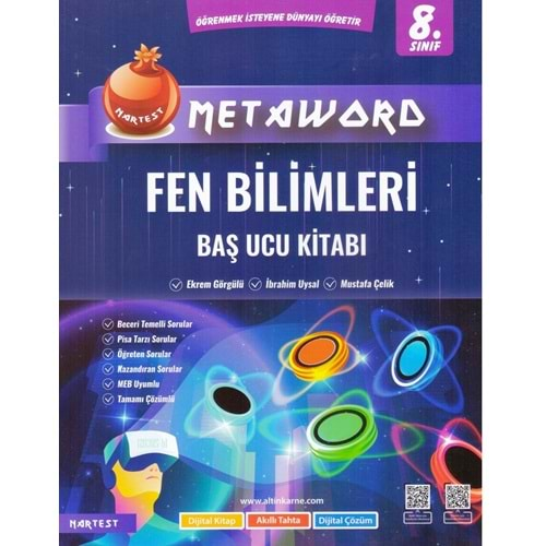 NARTEST 8.SINIF FEN BİLİMLERİ METAWORD BAŞ UCU KİTABI