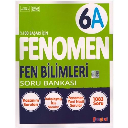 FENOMEN 6.SINIF FEN BİLİMLERİ SORU BANKASI-A