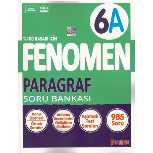 FENOMEN 6.SINIF PARAGRAF SORU BANKASI-A