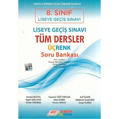 ESEN&ÜÇRENK 8.SINIF LGS TÜM DERSLER SORU BANKASI