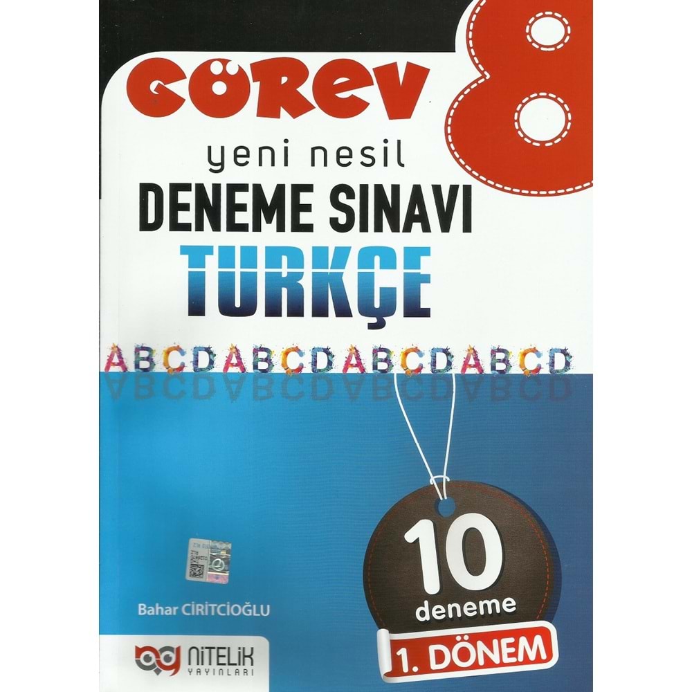 NİTELİK 8.SINIF GÖREV TÜRKÇE 10 DENEME SINAVI 1. DÖNEM