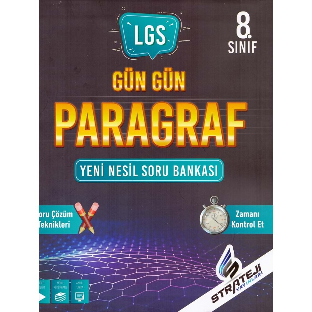 STRATEJİ 8.SINIF GÜN GÜN PARAGRAF SORU BANKASI