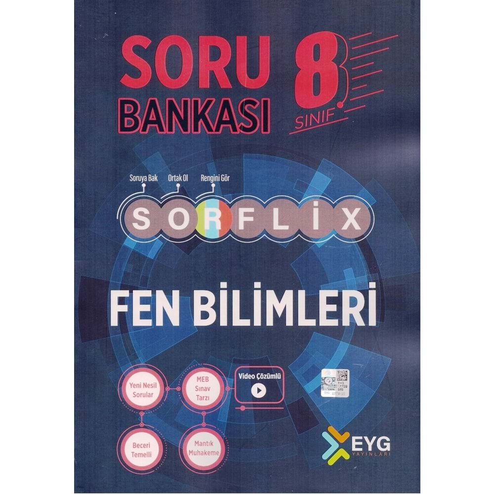 EYG 8.SINIF SORFLİX FEN BİLİMLERİ SORU BANKASI