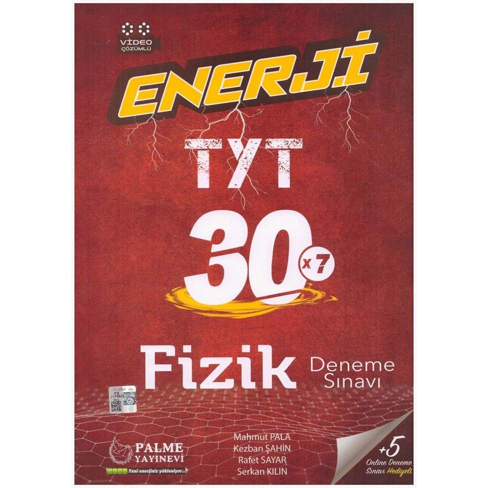 PALME TYT ENERJİ FİZİK 30 DENEME SINAVI