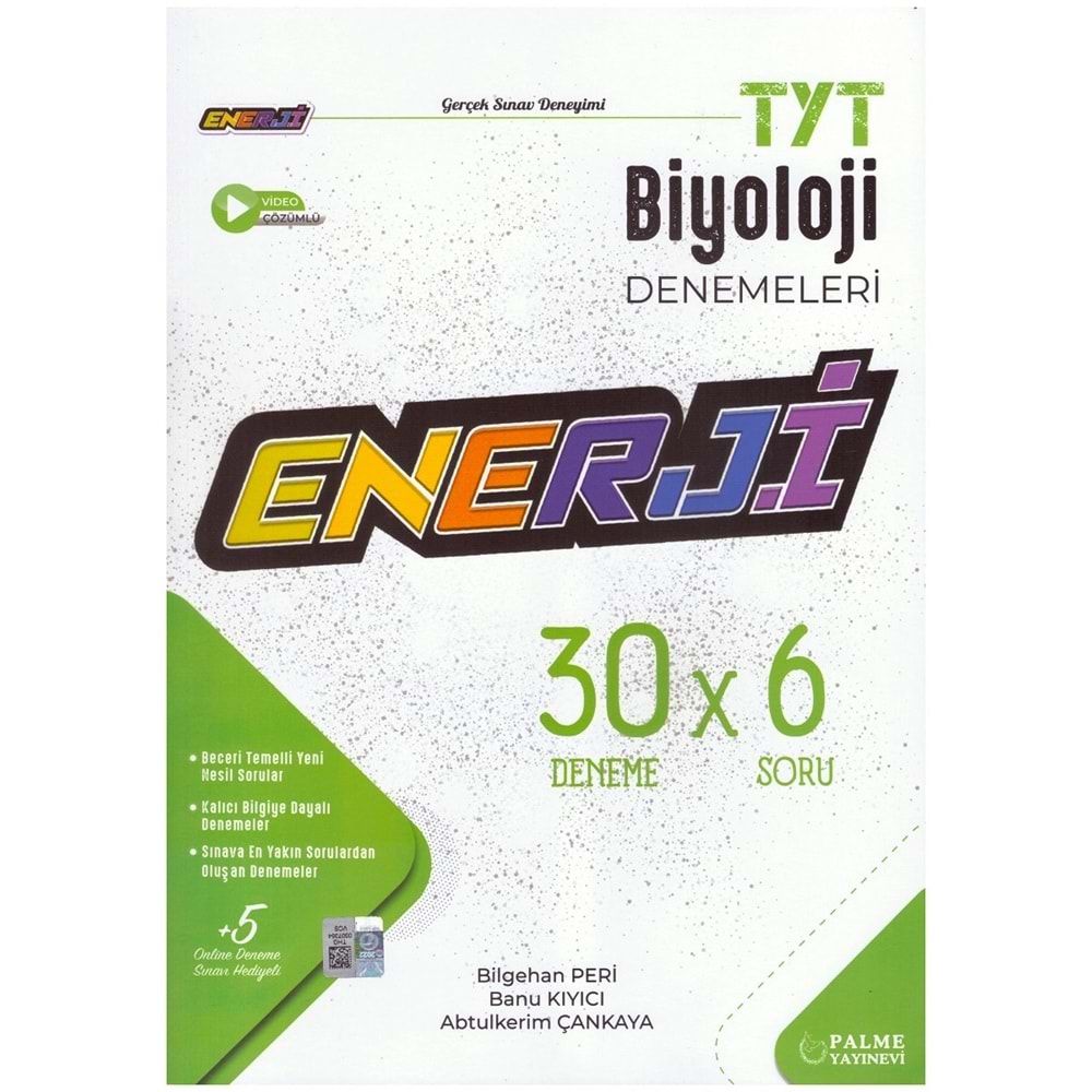 PALME TYT ENERJİ BİYOLOJİ 30 DENEME SINAVI