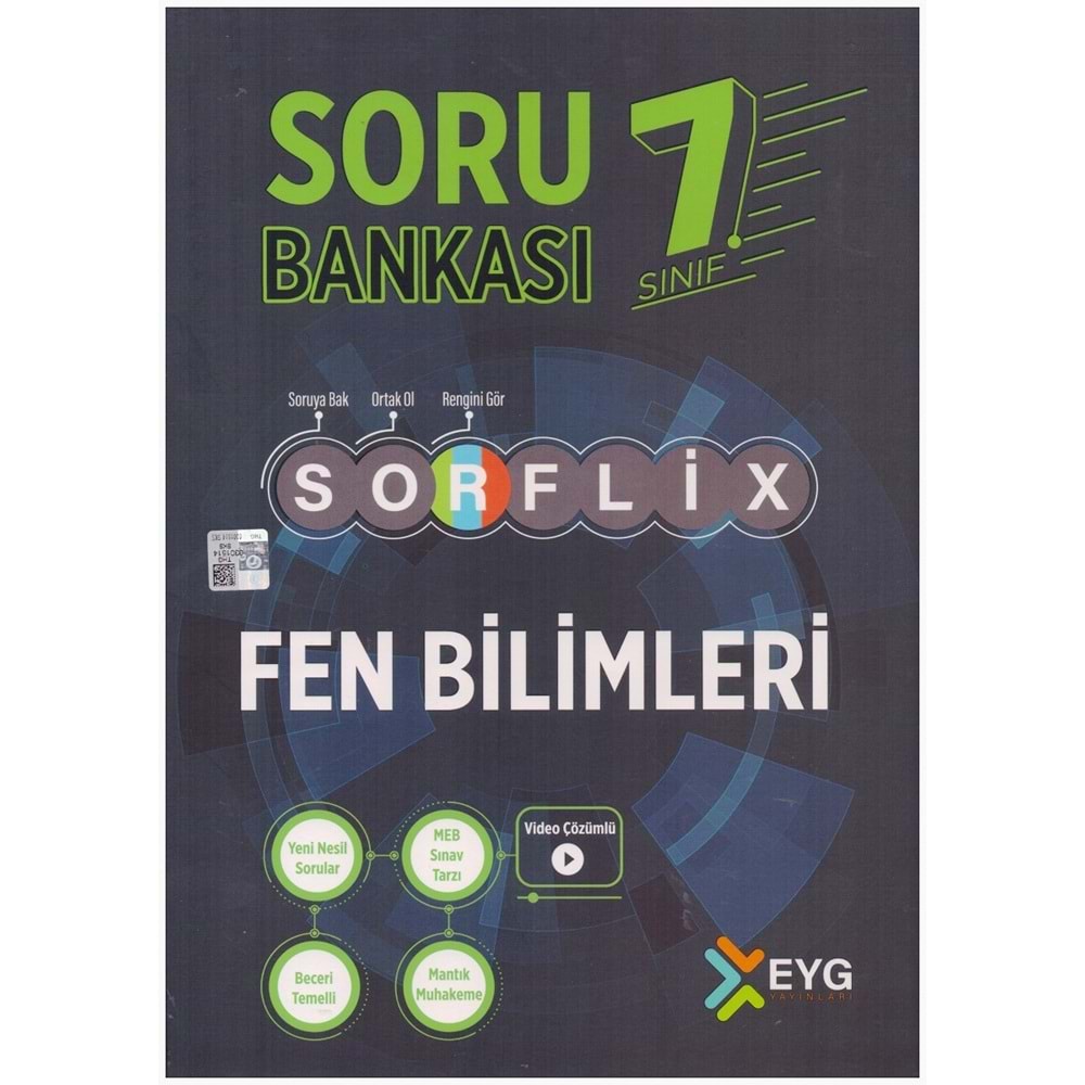 EYG 7.SINIF SORFLİX FEN BİLİMLERİ SORU BANKASI