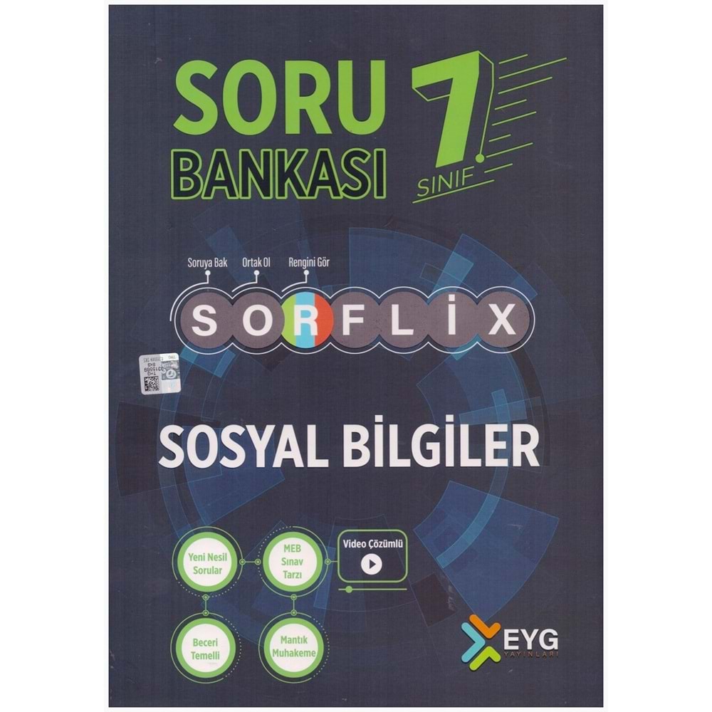 EYG 7.SINIF SORFLİX SOSYAL BİLGİLER SORU BANKASI