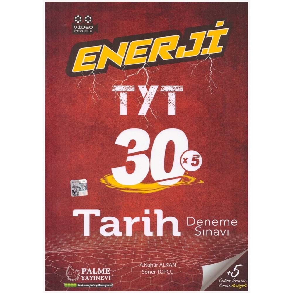 PALME TYT ENERJİ TARİH 30 DENEME SINAVI VİDEO ÇÖZÜMLÜ