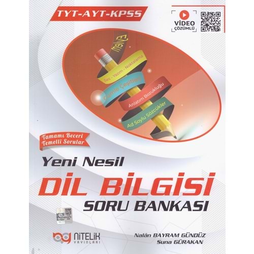 NİTELİK TYT&AYT KPSS YENİ NESİL DİL BİLGİSİ SORU BANKASI