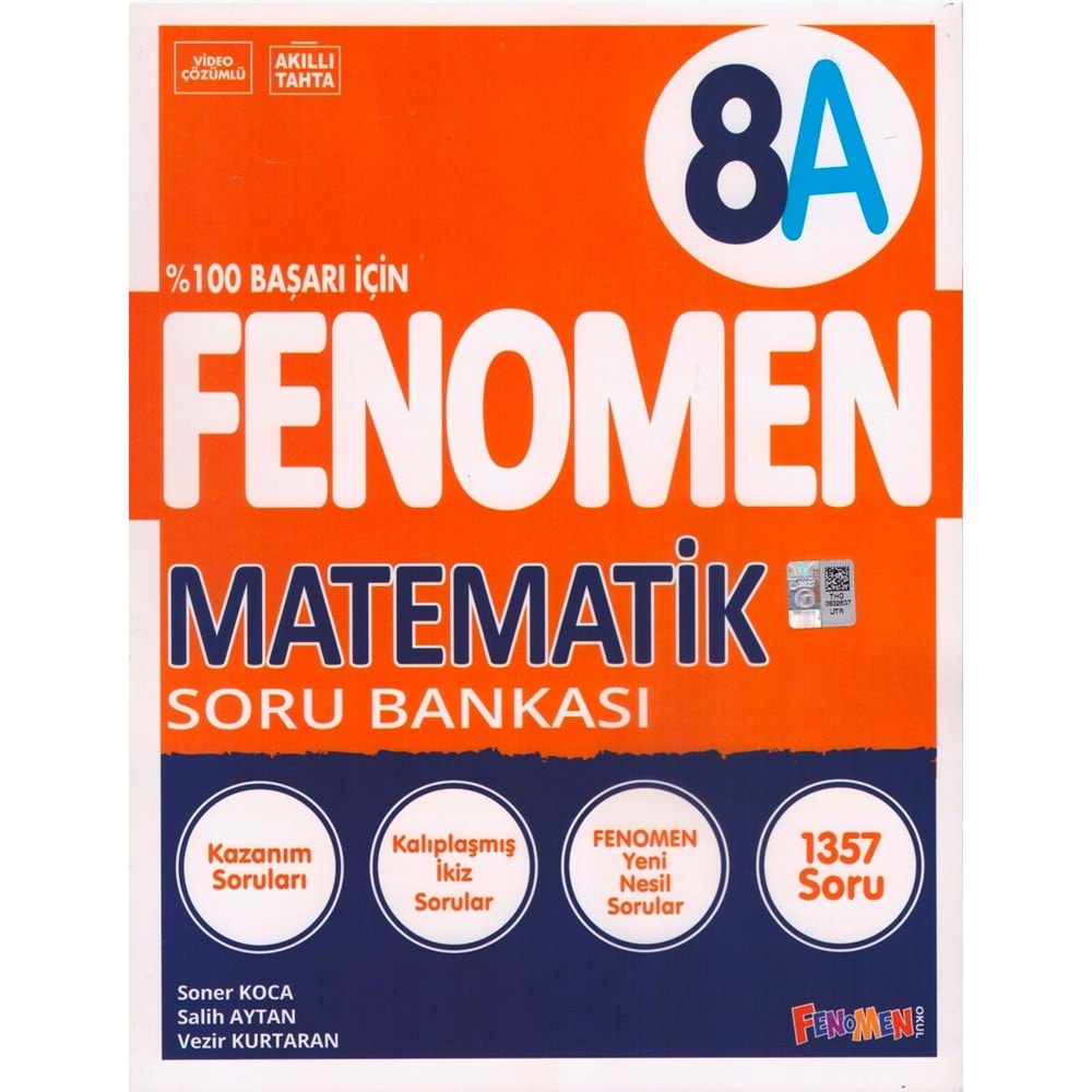 FENOMEN 8.SINIF MATEMATİK SORU BANKASI-A