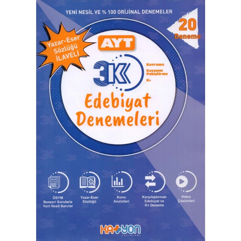 KATYON AYT 3K EDEBİYAT 20 DENEME