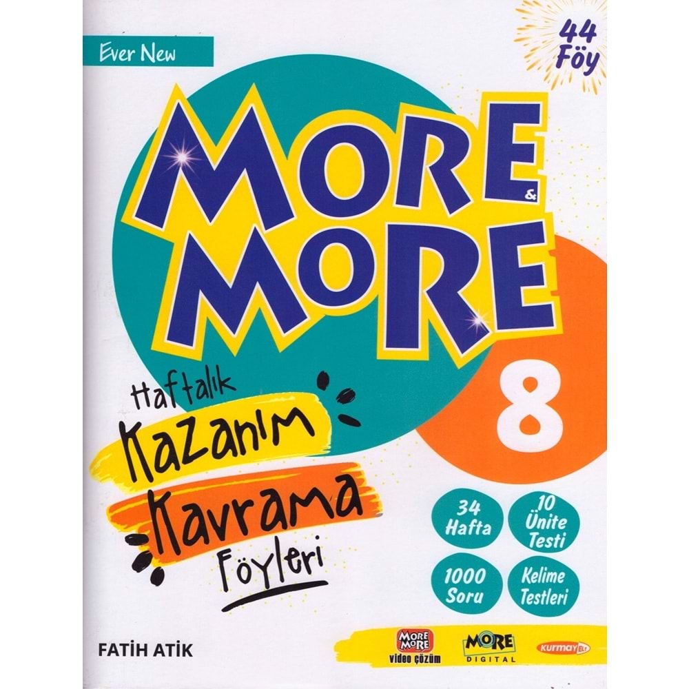 MORE MORE 8.SINIF HAFTALIK KAZANIM KAVRAMA