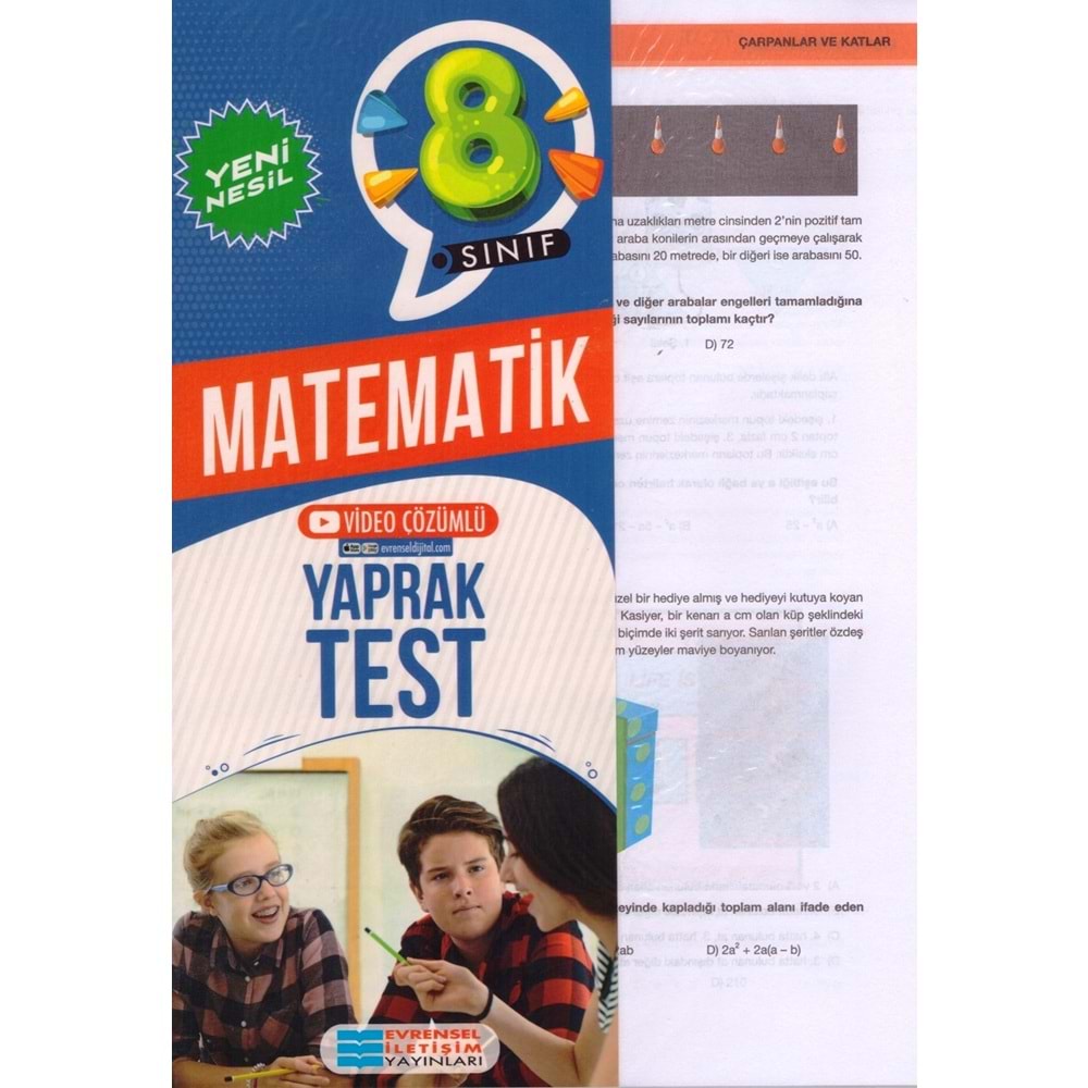EVRENSEL 8.SINIF MATEMATİK YAPRAK TEST