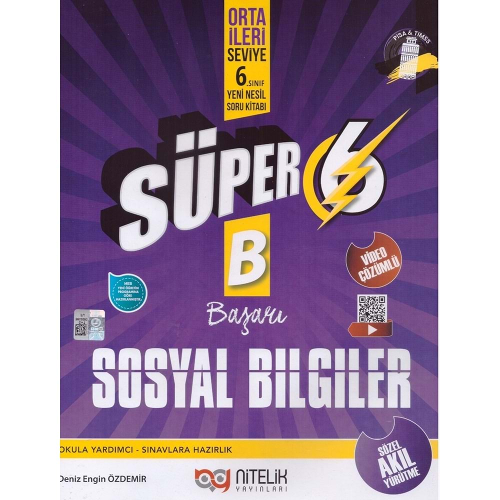 NİTELİK 6.SINIF SÜPER SOSYAL BİLGİLER-B