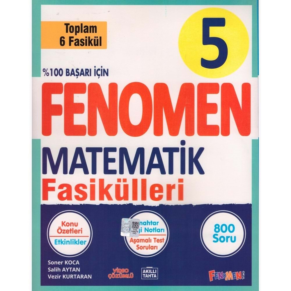 FENOMEN 5.SINIF MATEMATİK FASİKÜLLERİ ( 6 FASİKÜL )
