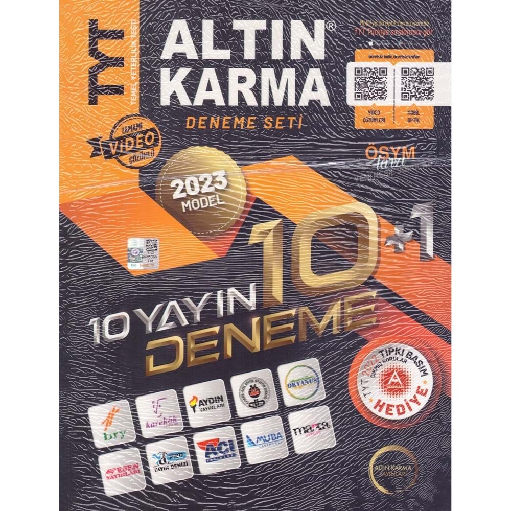 ALTIN KARMA TYT 10+1 YAYIN 10 FASİKÜL DENEME 2023 MODEL