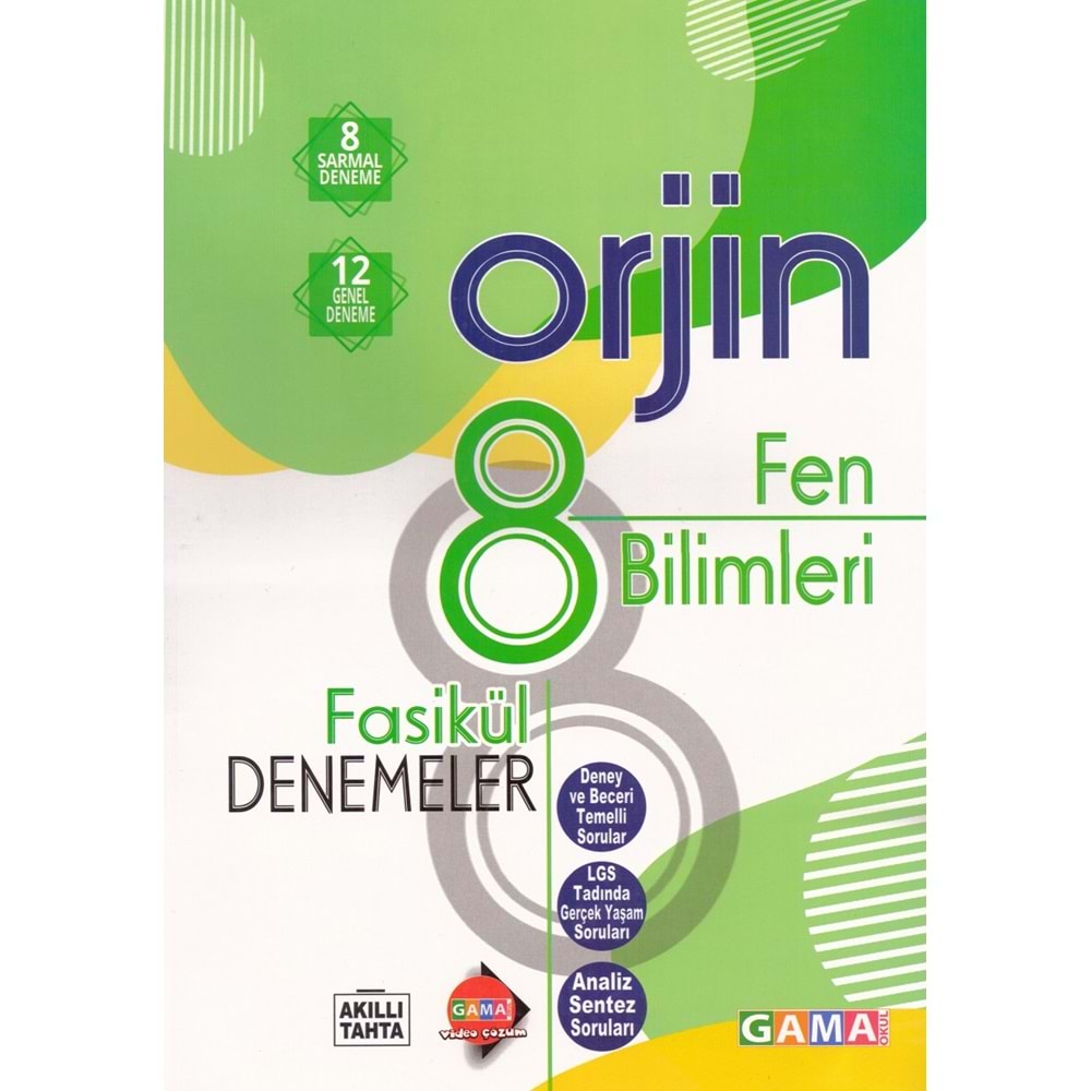 ORJİN 8.SINIF FEN BİLİMLERİ FASİKÜL DENEMELER