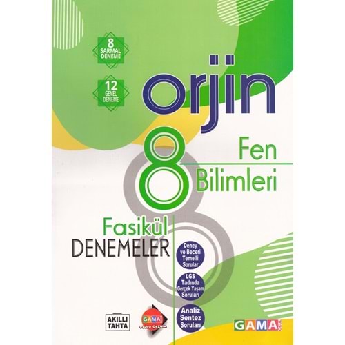 ORJİN 8.SINIF FEN BİLİMLERİ FASİKÜL DENEMELER